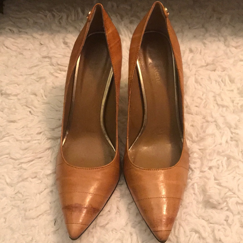 Used Tan Leather Shoes